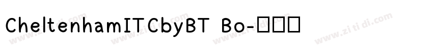 CheltenhamITCbyBT Bo字体转换